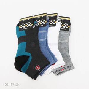 Wholesale thick men socks breathable sport boat socks