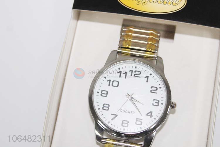 High grade men gold silver 40mm metal wrist watch men accessories