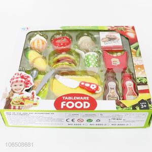 OEM children pretend toys hamburger vegetables set toy