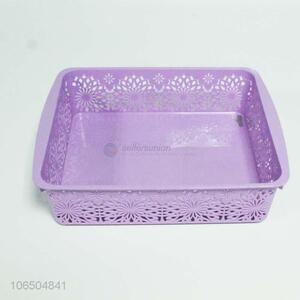 Wholesale hollowed-out plastic basket for kitchen use