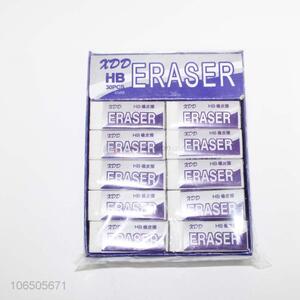 China supplier high-grade 30pcs hb pencil rubber eraser