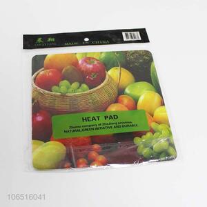 New Product Colorful Printed Table Mat Eco-friendly Bamboo Heat Resistant Pad