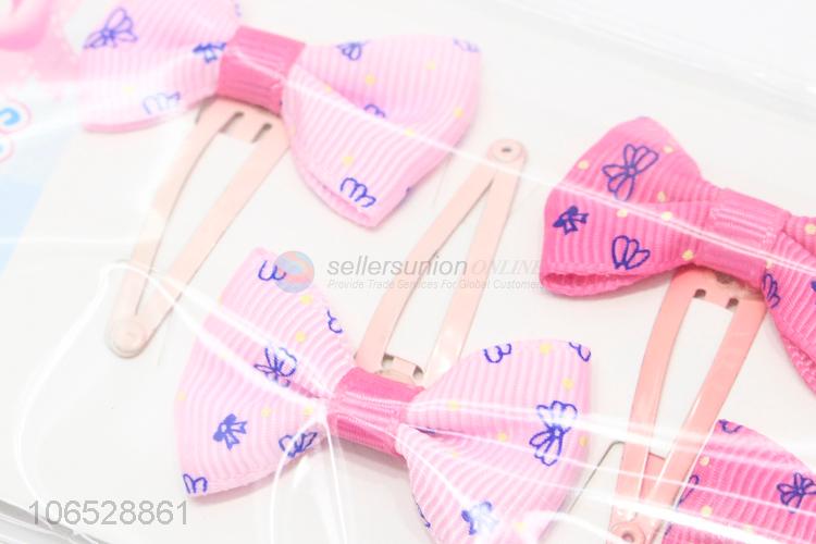 Wholesale Beautiful Bow Knot Baby Girl Hair Clip Set