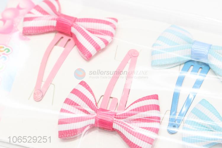 Hot Sale Hair Clip Child'S Bow Clip Hair Bowknot Hairpin Set