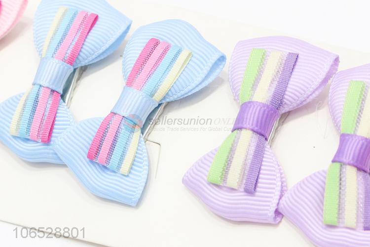 Wholesale Beautiful Girl'S Hair Clips Bow Knot Hairpin Set