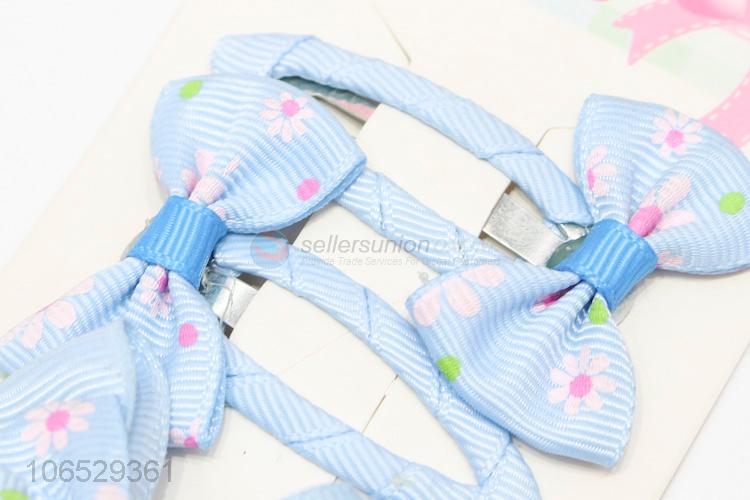 Unique Design Children Cute Bowkot Hairpins Set For Girls Hair Accessories