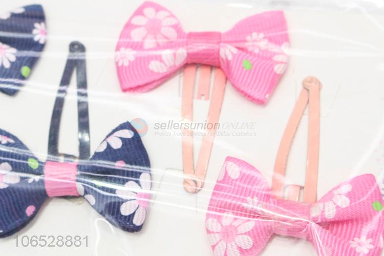 Hot Selling Hair Accessories Hair Clip Cute Bow Hairpin Set For Kids