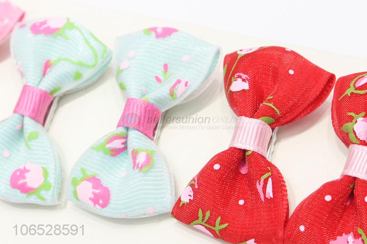 Custom Wholesale Colorful Bows Hair Clips Set For Girls