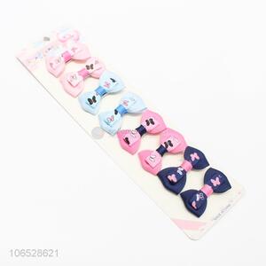 Factory Sales Colorful Bow Hair Accessories Girls Headwear Hairpin Set