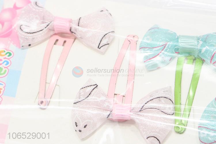 Factory Wholesale Cute Bow Kids Hairpins Hair Accessories Set