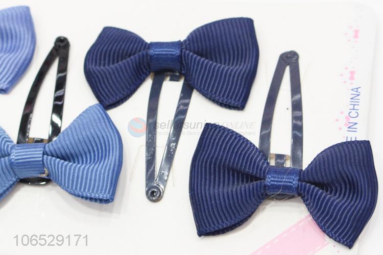 High Quality Plaid Bowknot Hair Clip Lovely Girls Hair Bows Hairpins Set