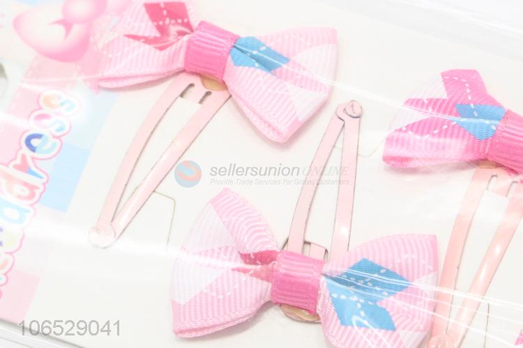 Best Sale Hair Accessories Bow Hairpins Hair Clips Set For Baby Girl