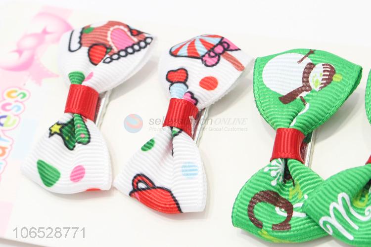 Unique Design Hair Accessories Children Cute Bow Hairpins Set For Girls
