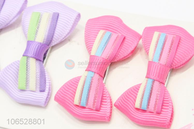 Wholesale Beautiful Girl'S Hair Clips Bow Knot Hairpin Set