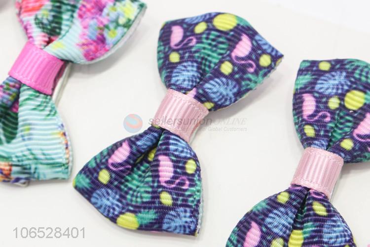 Wholesale Lovely Colorful Bowkot Hair Accessories Girls Headwear Hairpin Set