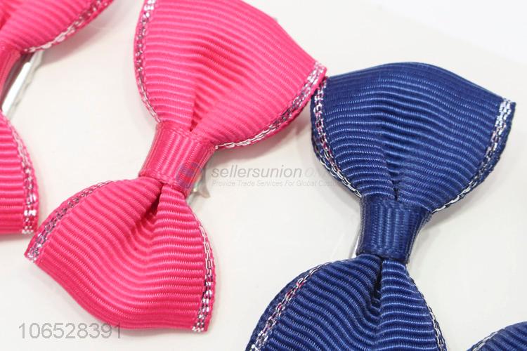 Hot Sale Sweet Style Bowkot Hair Clip Colorful Hairpin Set For Baby Children