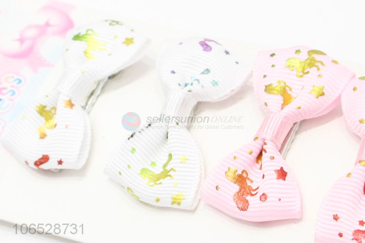 New Style Small Cute Bow Hair Clips Beautiful Headwear Set For Girls