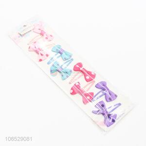 Fashion Handmade Cloth Colorful Bow Hair Clips Hairpins Set
