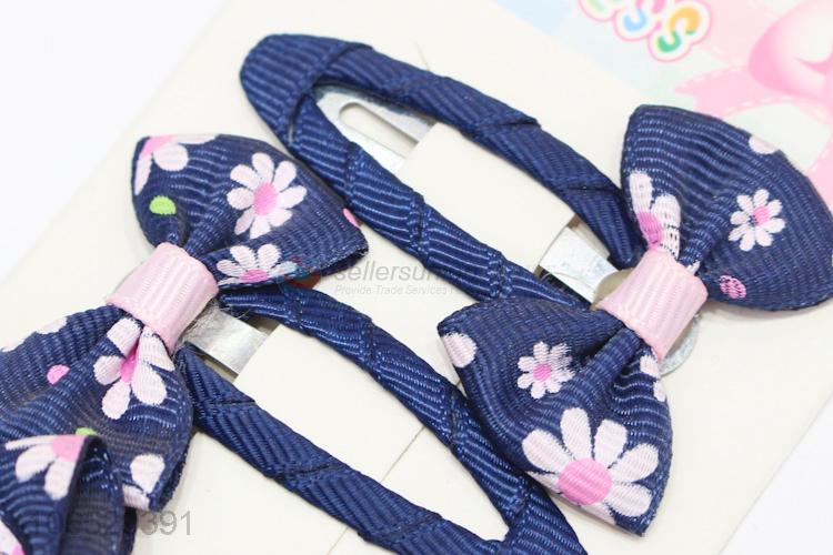 Factory Price Beautiful Girl'S Hair Clips Bow Knot Hairpins Set