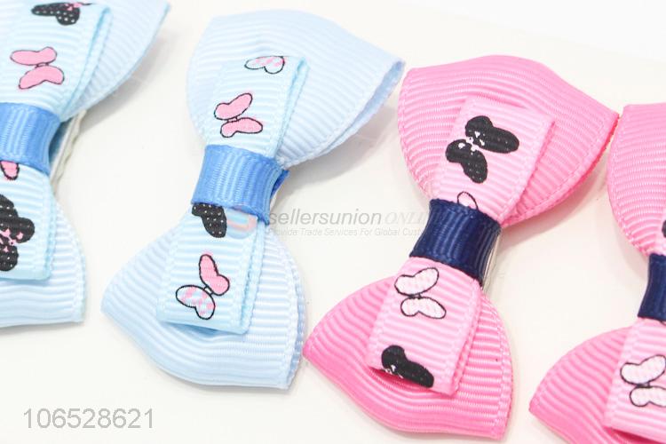Factory Sales Colorful Bow Hair Accessories Girls Headwear Hairpin Set