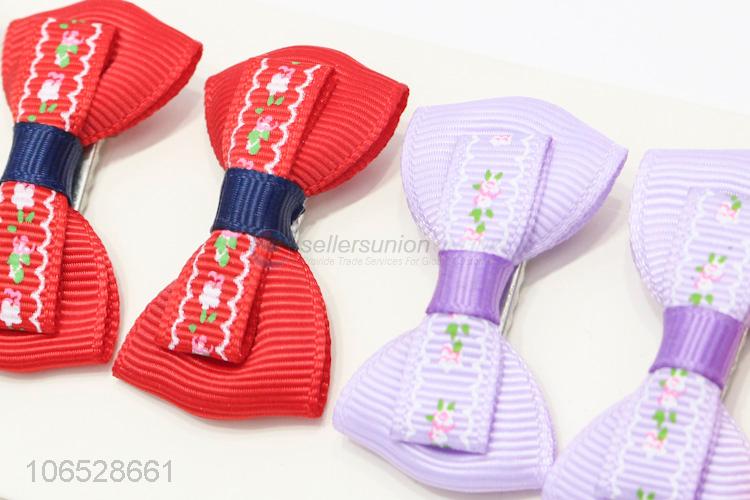 Best Sale Hair Accesory Kids Bow Hair Clip Hairpins Set For Girls