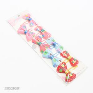 Best Selling Colorful Bow Hairpin Fashion Girls Hair Clip Set