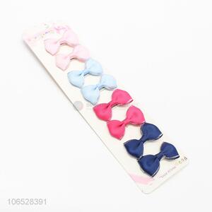 Hot Sale Sweet Style Bowkot Hair Clip Colorful Hairpin Set For Baby Children