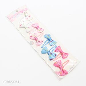 New Style Hair Accessories Kids Color Bow Hairpin Set