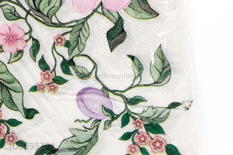 OEM factory fancy design decorative printed paper napkin