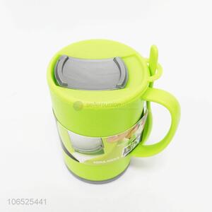 High quality newest plastic water cup with lid and spoon
