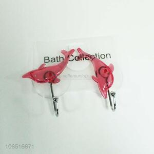 Premium quality 2pcs dolphin shape suction hook