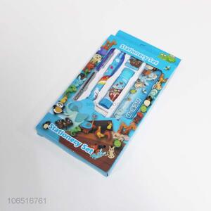 Creative kids cute gift stationery set with pencil case for student