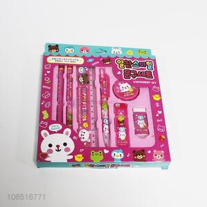 Wholesale children cartoon stationery gift set school stationery set for kids