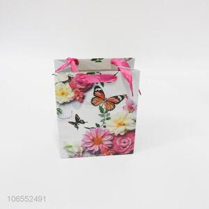 Wholesale Portable Flower Pattern Paper Gift Bag