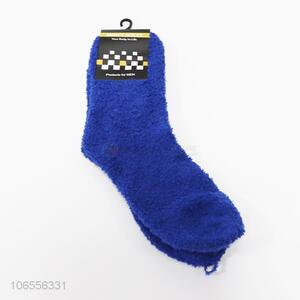 Lowest Price Super Soft Plush Slipper Sock Microfiber Men Socks