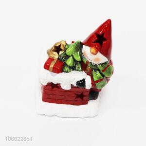 High-end home decoration Christmas statue ceramic figurine