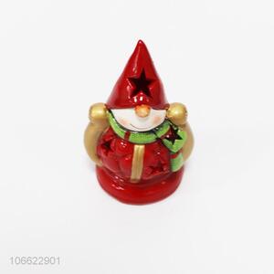 Reasonable price home decoration Christmas statue ceramic figurine