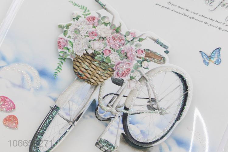 Latest Bicycle Pattern Paper Greeting Card