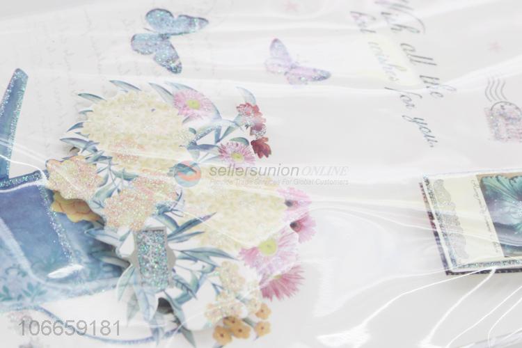 Wholesale Flower Pattern Paper Greeting Card