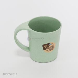 China supplier thick biodegradable wheat plastic tea cup tooth mug