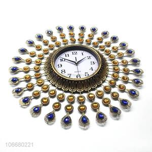 Delicate Design Iron Hanging Clock Wall Clock