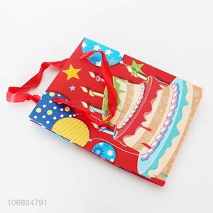 Good price birthday gift bag folding paper packing bag