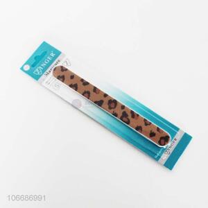 Low price leopard printed nail file wooden sandpaper nail file