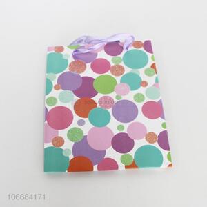 Wholesale Colorful Wave Point Paper Gift Bag