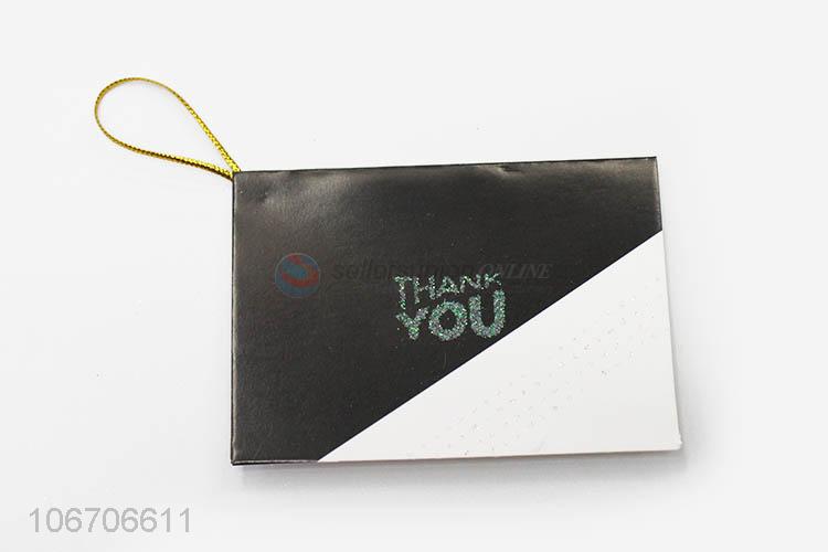 China manufacturer rectangle thank you cards paper greeting card