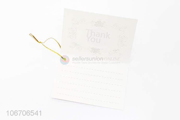 Credible quality rectangle thank you cards paper greeting card