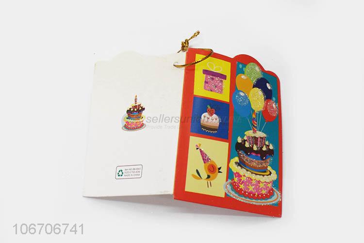 Promotional cheap rectangle birthday cards birthday greeting card