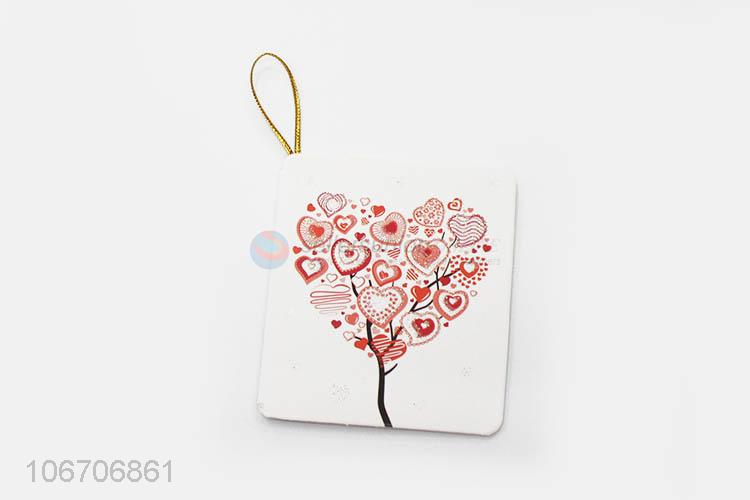 Bulk price rectangle flower printed paper greeting card