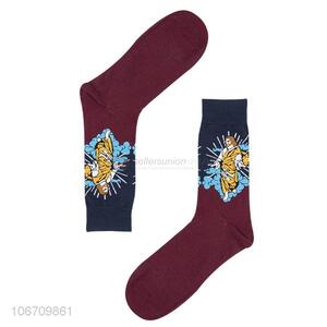 Wholesale Fashion Colorful Socks Men'S Mid-Calf Happy Socks