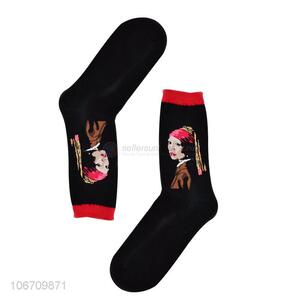 Fashion Design Personalized Pattern Men'S Mid-Calf Cotton Socks